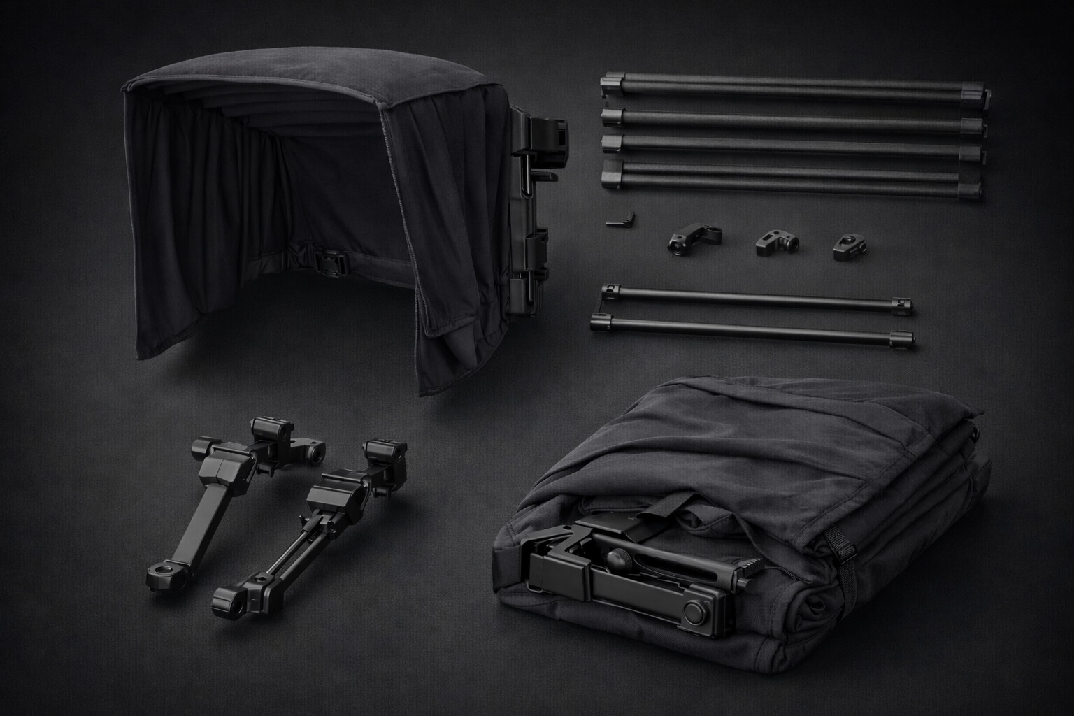 Nap Shade exploded product photo showing each component separated